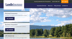 Desktop Screenshot of landisinsurance.com