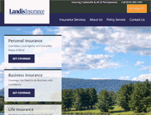Tablet Screenshot of landisinsurance.com